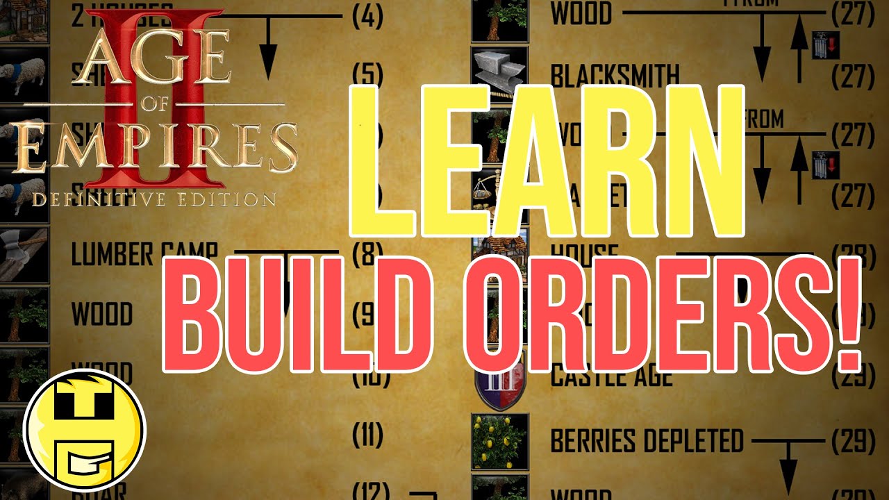 AoE2 DE – BEGINNERS GUIDE TO LEARNING BUILD ORDERS! AoE2 DE – BEGINNERS GUIDE TO LEARNING BUILD ORDERS!