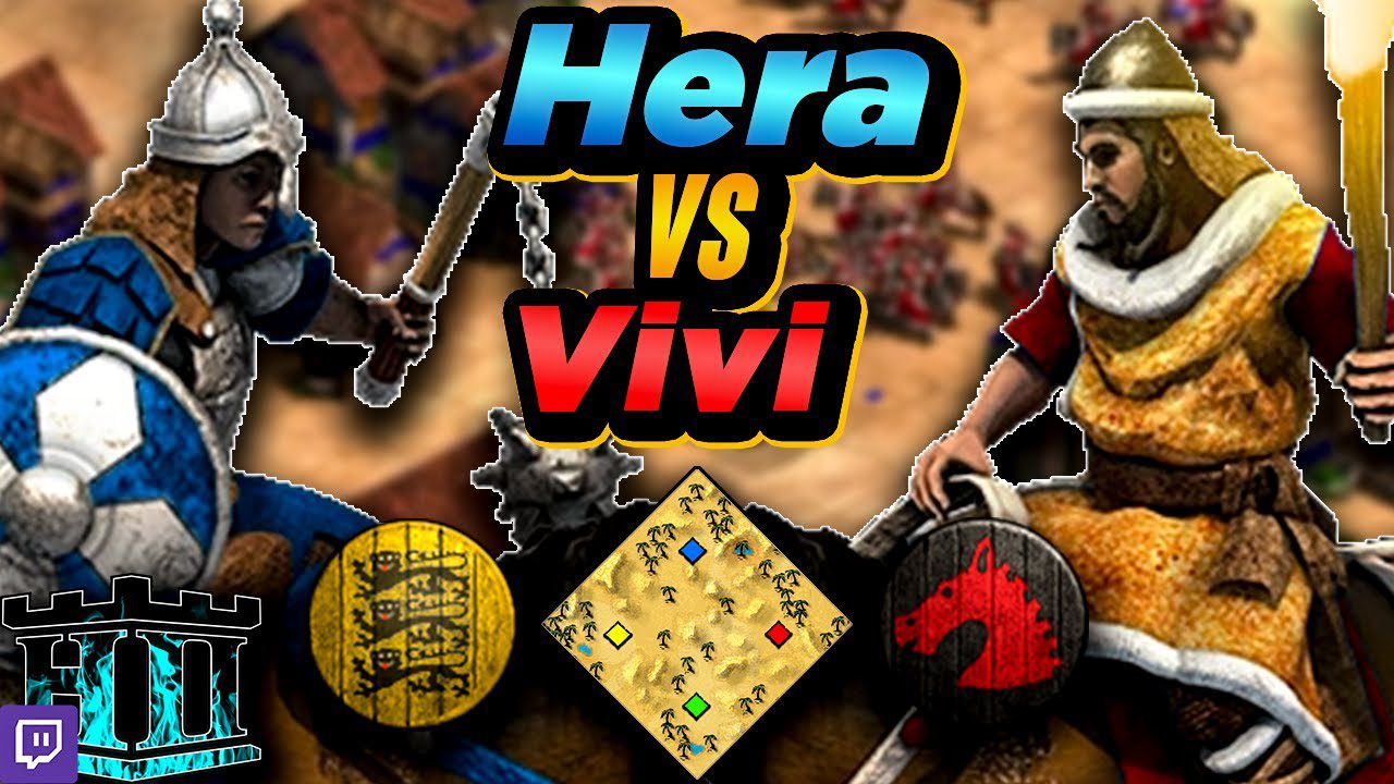 Bulgarians vs Huns | 1v1 Arabia | vs Vivi | AoE2