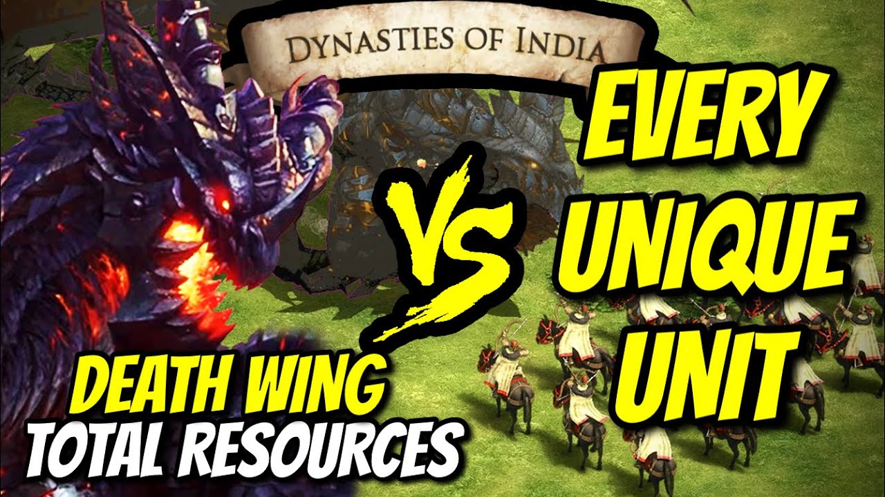 DEATH WING vs EVERY UNIQUE UNIT | AoE II: Definitive Edition