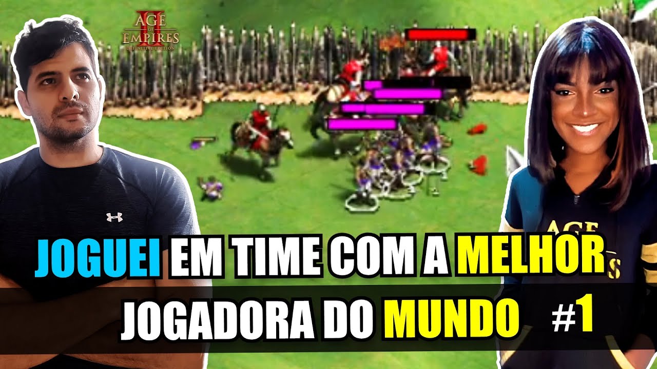 Fiz DUPLA com GABI, a MELHOR jogadora do MUNDO| Age of Empires 2