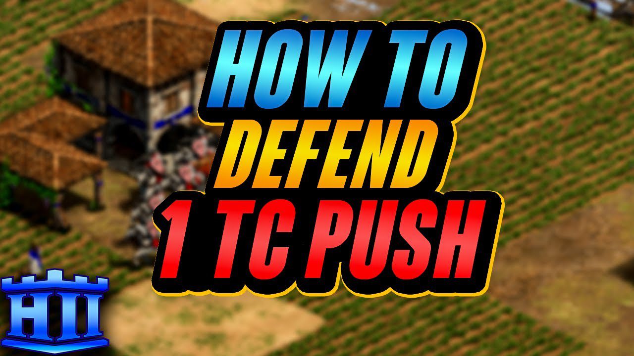 How To Defend 1 TC Push | AoE2