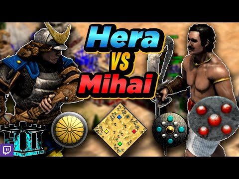 Japanese vs Dravidians | 1v1 Arabia | vs Mihai | AoE2