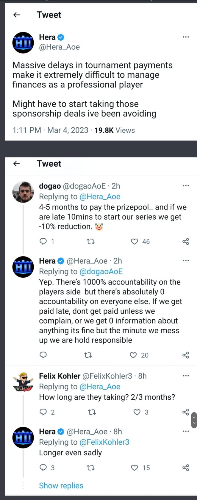 Massive Delays in Tournament Prize Payments by Hera (Over 3 Months) Massive Delays in Tournament Prize Payments by Hera (Over 3 Months)