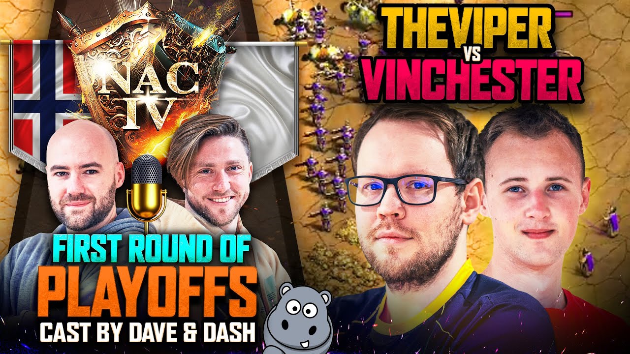 NAC 4 – THE VIPER vs VINCHESTER in PLAYOFFS – DASH and DAVE casting!