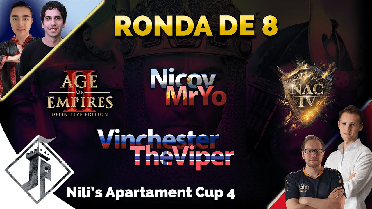 Nili’s Apartament Cup 4 – ELIMINATORIAS – Nicov ⚔ MrYo – TheViper ⚔ Vinchester – [Ro8 – Bo7]