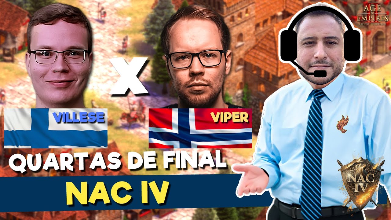 QUARTAS de Final NAC IV – Villese vs TheViper | BO 7 | Virada ÉPICA! Age of empires 2 QUARTAS de Final NAC IV – Villese vs TheViper | BO 7 | Virada ÉPICA! Age of empires 2