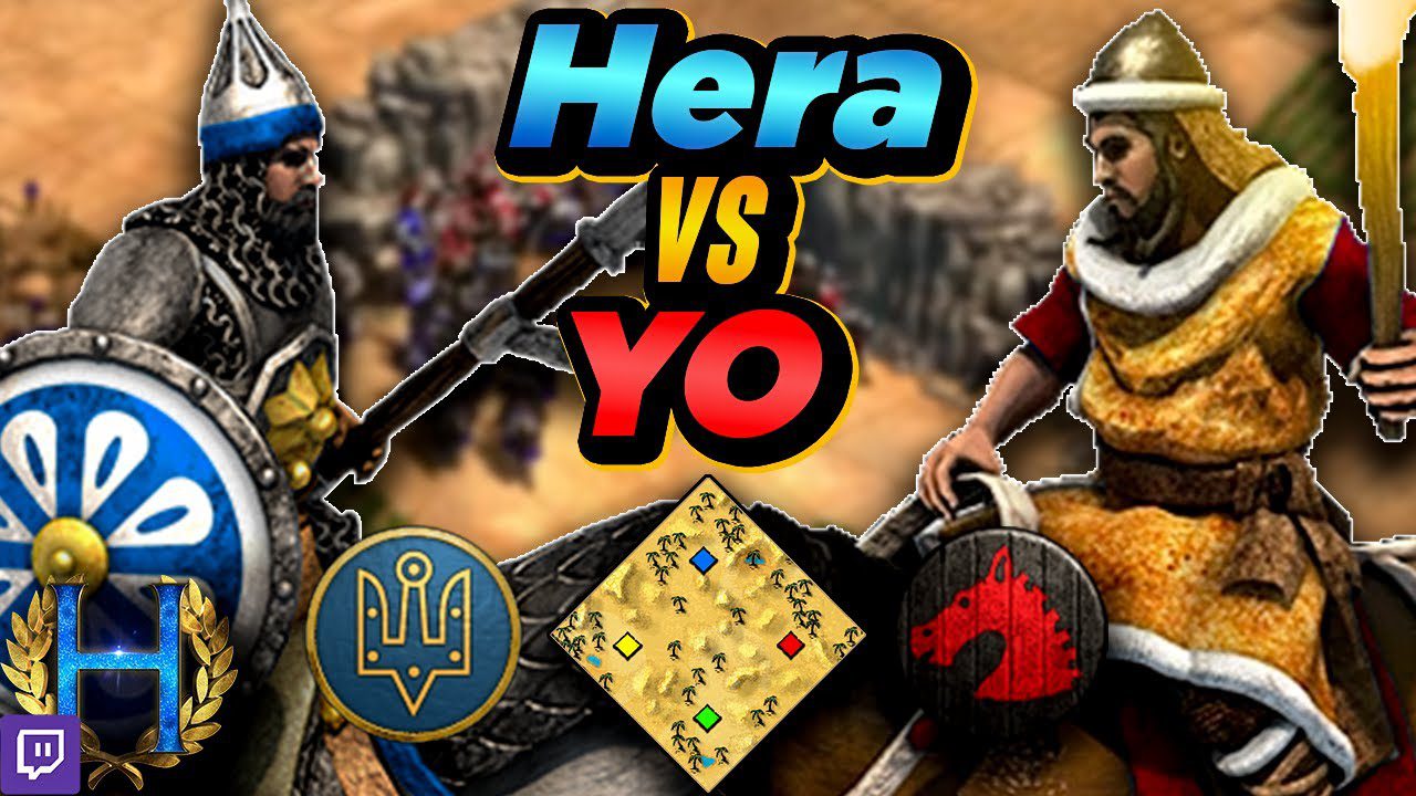 Slavs vs Huns | 1v1 Arabia | vs Yo | AoE2