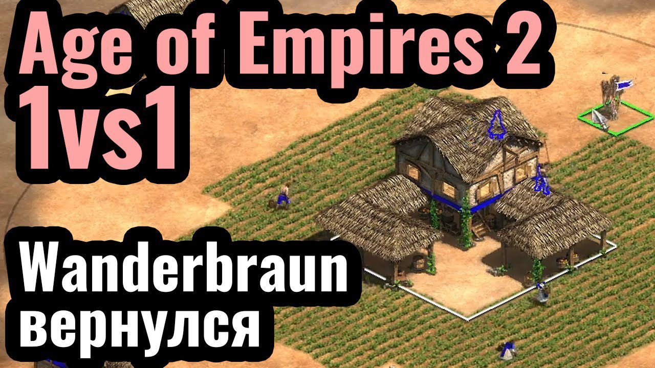 Wanderbraun впервые за полтора года играет 1vs1 Аравию в Age of Empires 2