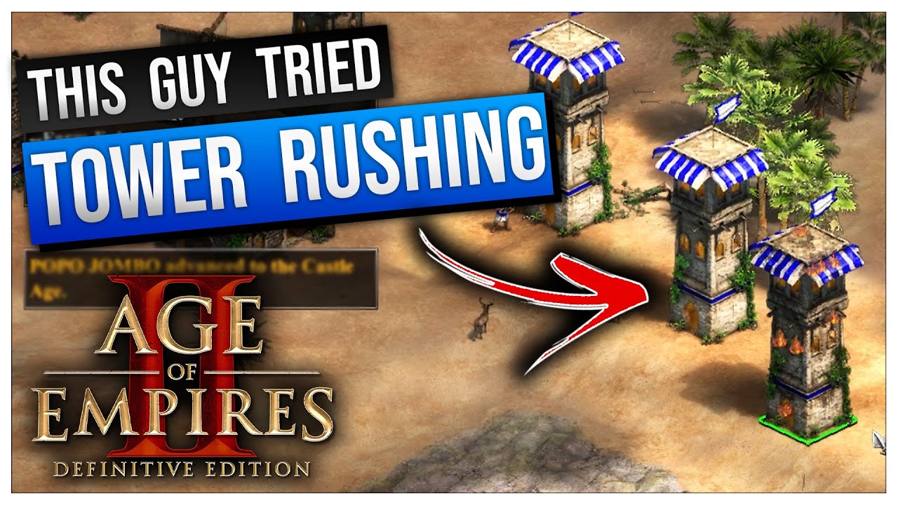 this guy tried TOWER RUSHING me in Age of Empires 2 Definitive Edition!