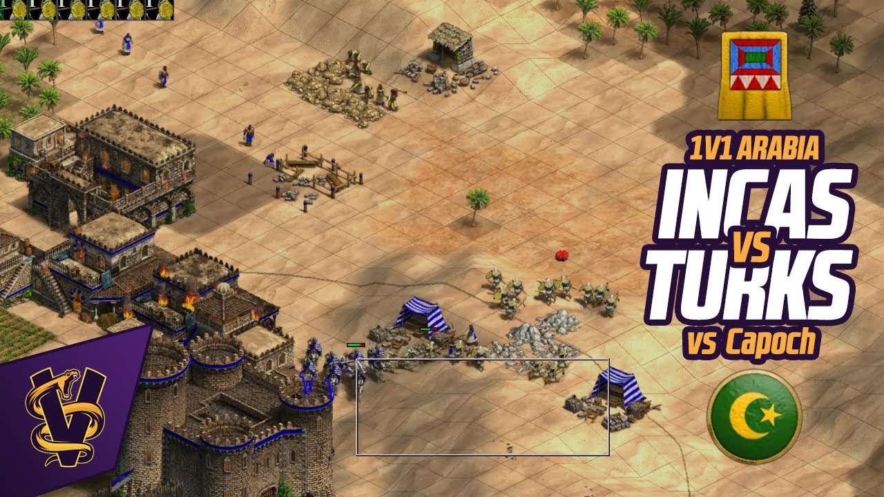 1v1 Arabia | Incas vs Turks | vs Capoch