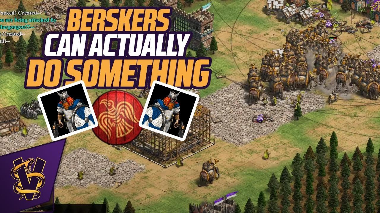 4v4 Rage Forest with Vikings on Flank