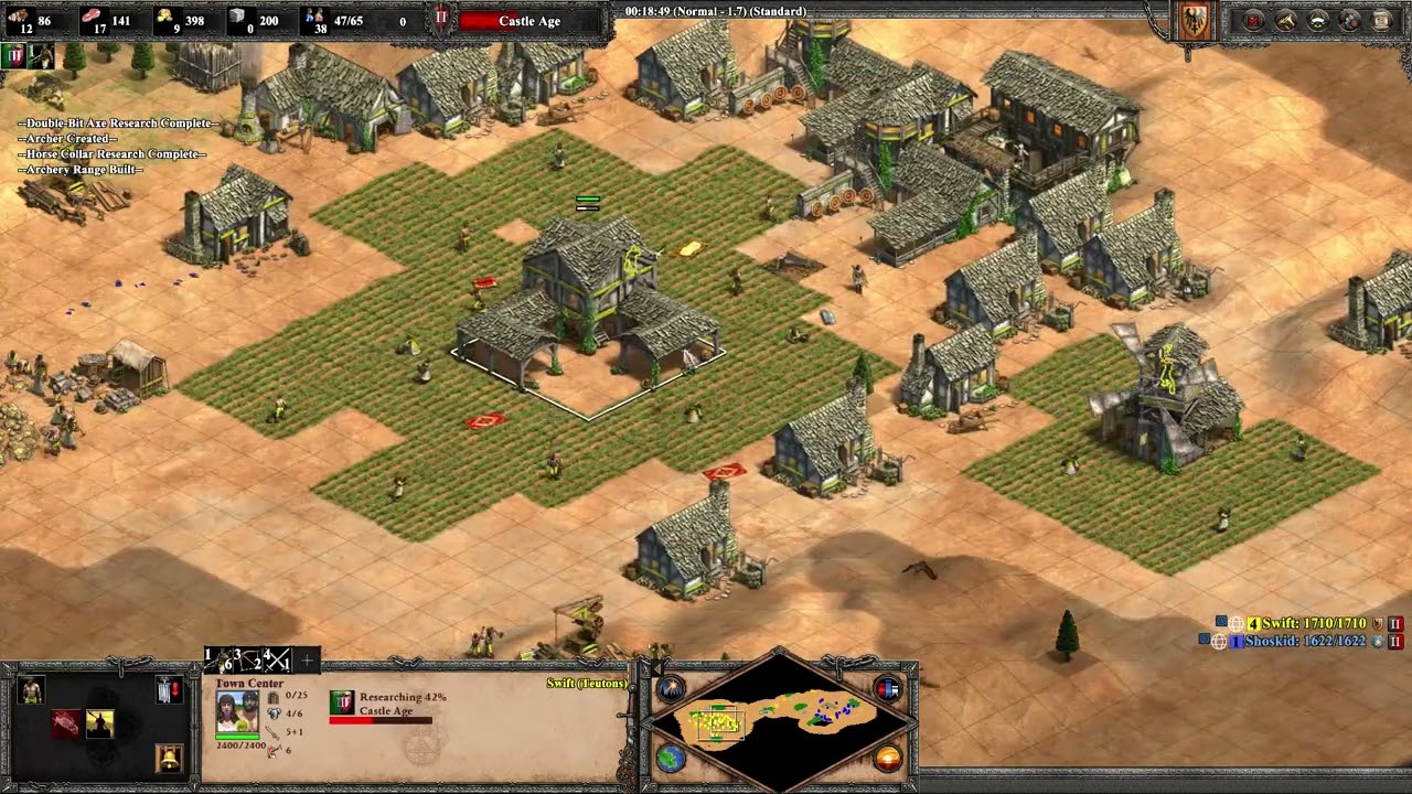 AoE2 DE | Teutons vs Mongols | Ranked 1v1 Arabia (1400+) | No commentary