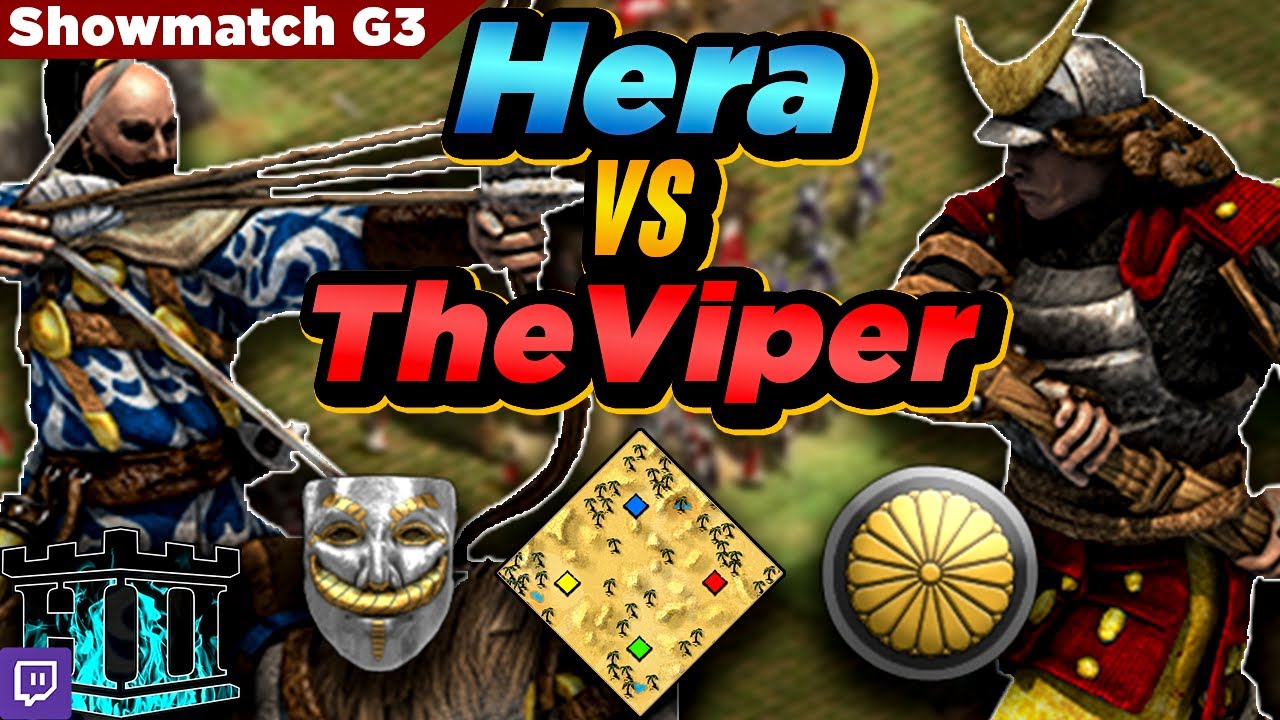 Cumans vs Japanese | 1v1 Arabia | vs TheViper | Showmatch G3 | AoE2