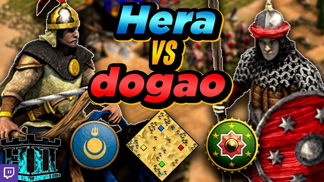 Mongols vs Hindustanis | 1v1 Arabia | vs dogao | AoE2