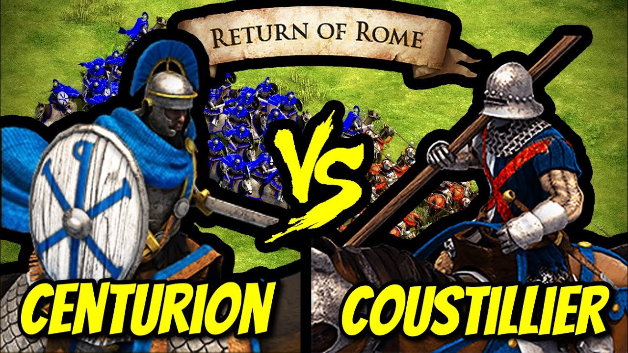 138 ELITE CENTURIONS vs 200 ELITE COUSTILLIERS | AoE II: Definitive Edition 138 ELITE CENTURIONS vs 200 ELITE COUSTILLIERS | AoE II: Definitive Edition