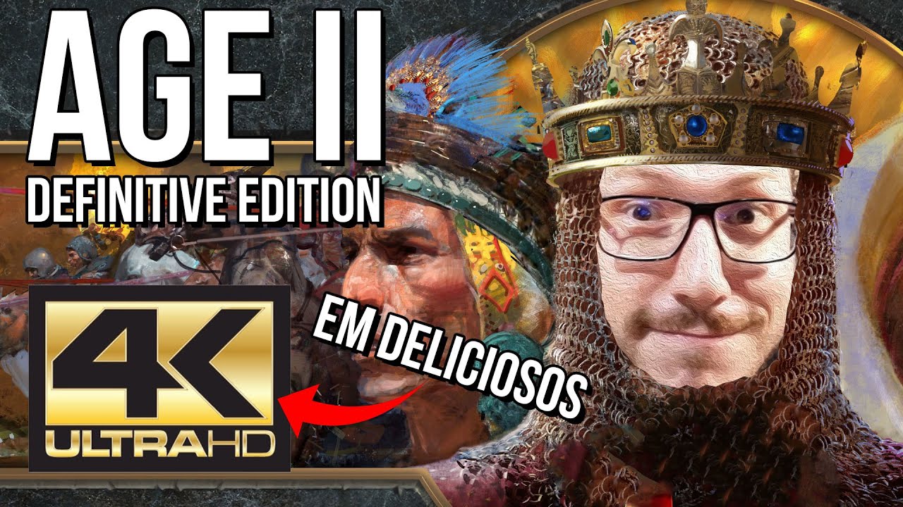 AGE OF EMPIRES 2 Definitive Edition FICOU MUITO MELHOR e EM GLORIOSOS 4K!