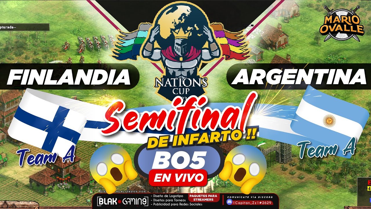 ARGENTINA VS FINLANDIA SEMIFINAL COPA DEL MUNDO AOE 2 ARGENTINA VS FINLANDIA SEMIFINAL COPA DEL MUNDO AOE 2