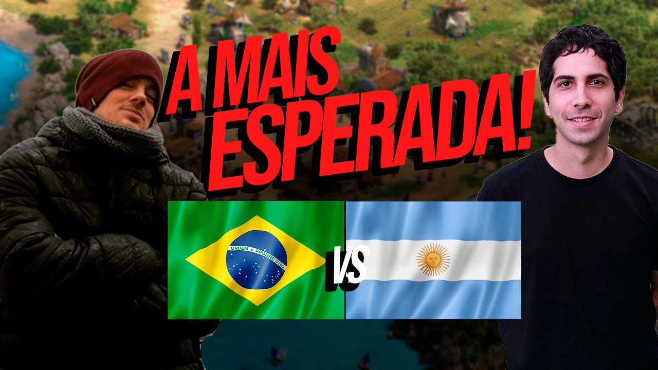 BRASIL vs ARGENTINA! – Copa das Nações | Jogo 1 | AGE OF EMPIRES 2