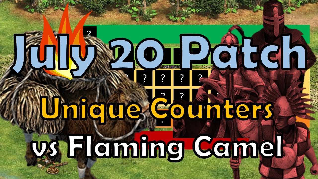 FLAMING CAMEL | July Patch | Best UNIQUE Counters | Tierlist | Age of Empires 2