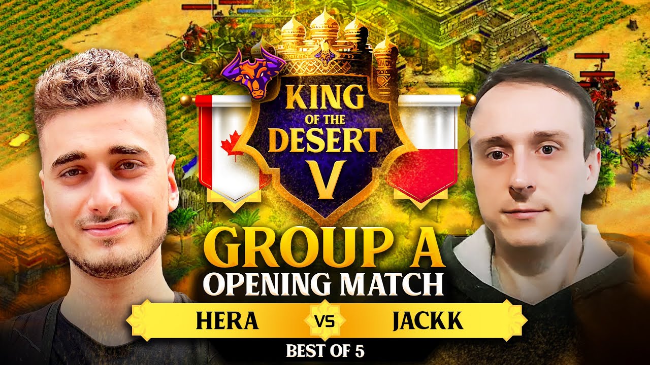 HERA vs JACk King of the Desert 5 Opening Match Group A SICK DEBUT #ageofempires2 HERA vs JACk King of the Desert 5 Opening Match Group A SICK DEBUT #ageofempires2