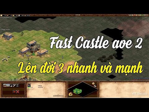 Hướng dẫn chơi Aoe 2 | Fast castle aoe 2, cách lên 3 nhanh trong Age of empires 2
