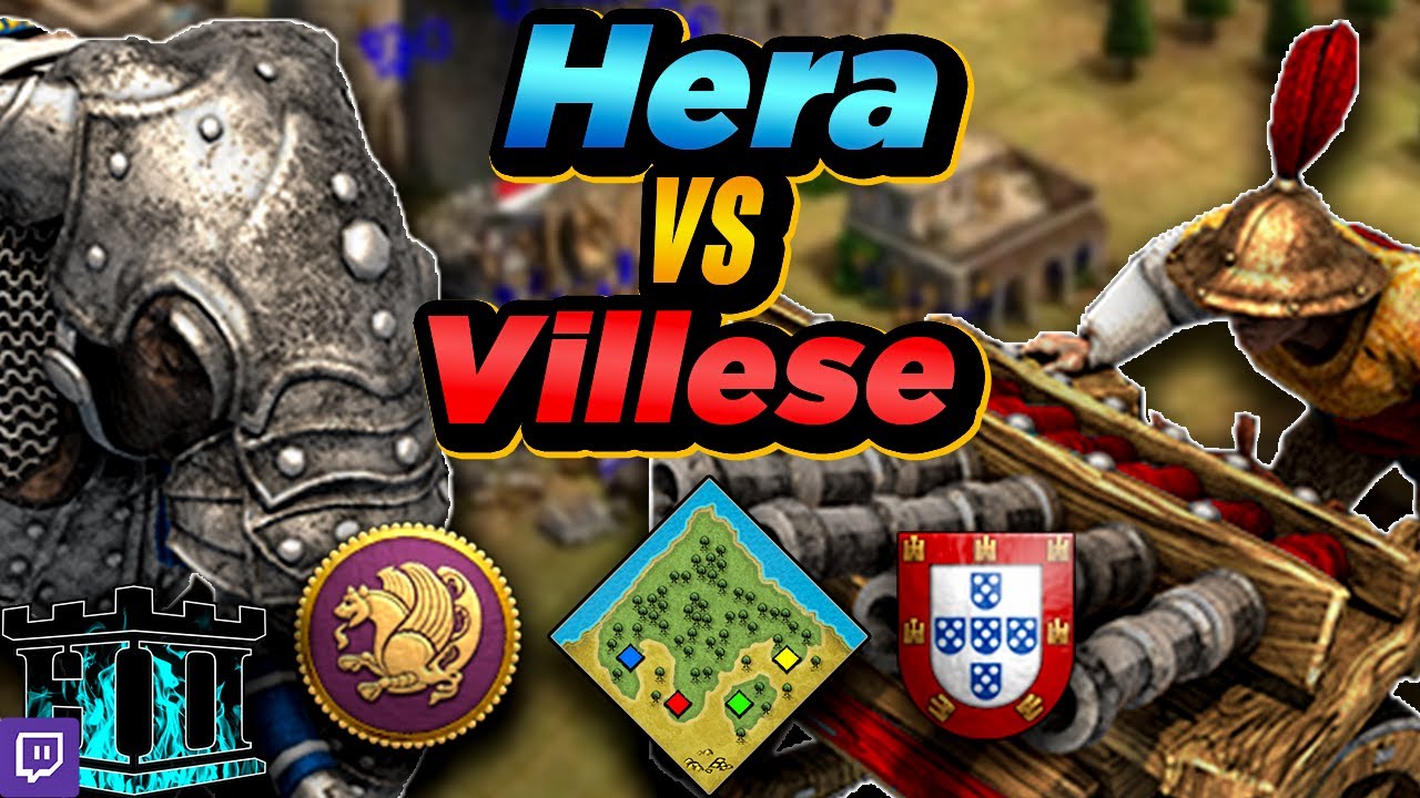 Persians vs Portuguese | 1v1 Coastal Forest | vs Villese | AoE2
