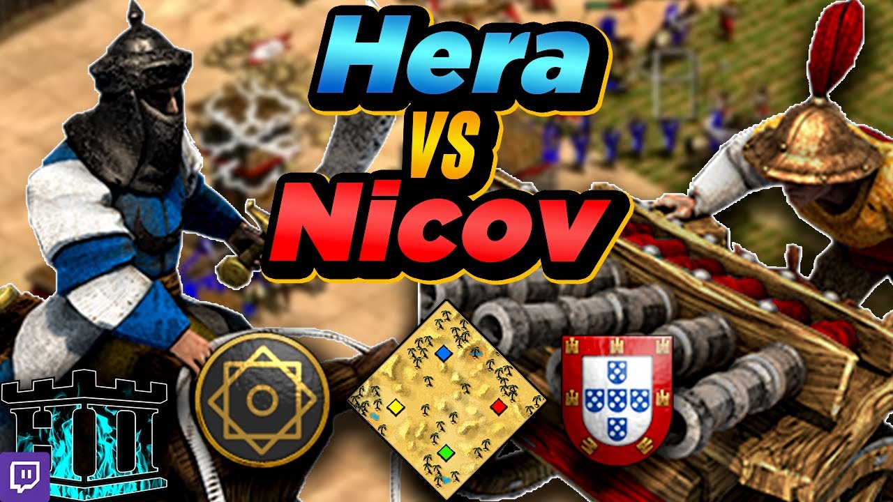 Saracens vs Portuguese | 1v1 Arabia | vs Nicov | AoE2