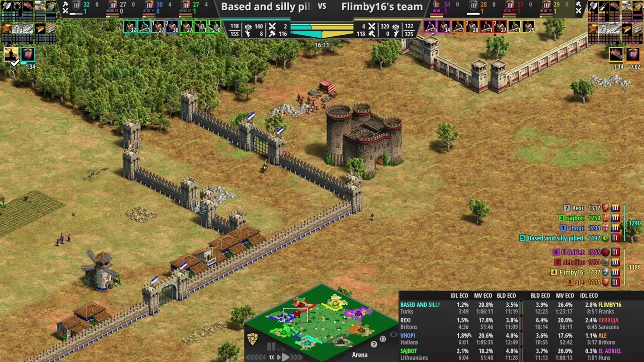 age of empires 2 – saracens 22 pop fc, super fast castle age time! 13:35