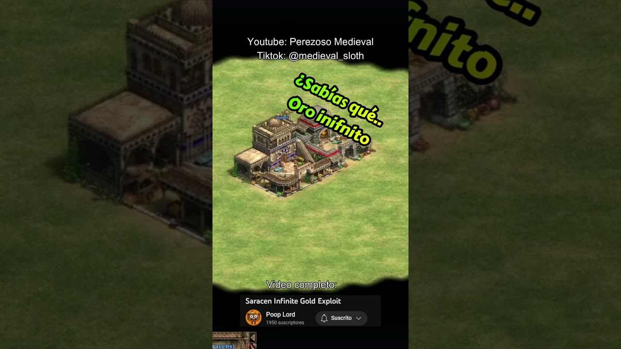 ¿Sabías que.. oro infinito en mercado sarraceno Age of Empires 2 DE #shorts