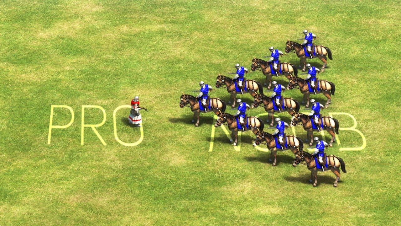 1 vs 10 🤣 NOOBS in Age of Empires 2 be like