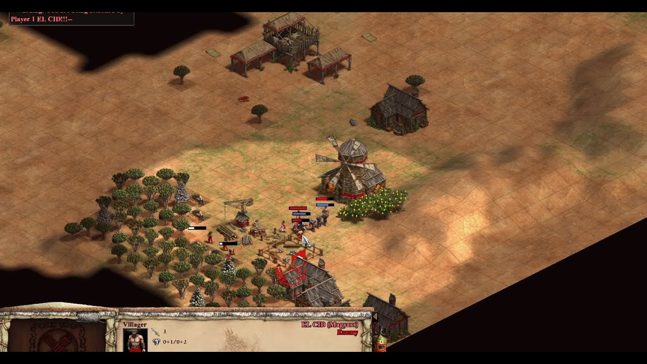 Age of empires 2 de,Mongols vs Magyars. 18 pop maa.