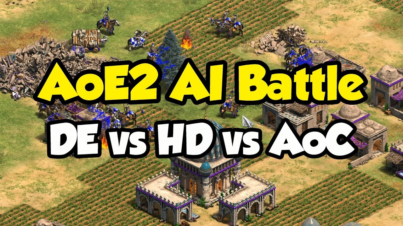 AoE2 AI Battle! Definitive Edition vs HD vs AoC AoE2 AI Battle! Definitive Edition vs HD vs AoC