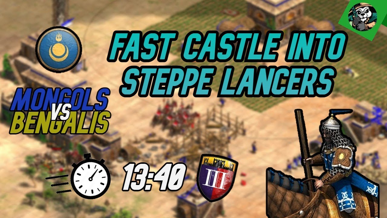 Mongols 13:40 Fast Castle Lancers !