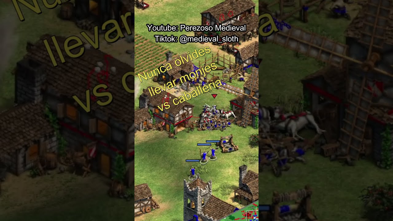 Nunca olvides llevar monjes vs caballeria || Age of Empires 2 #shorts Nunca olvides llevar monjes vs caballeria || Age of Empires 2 #shorts