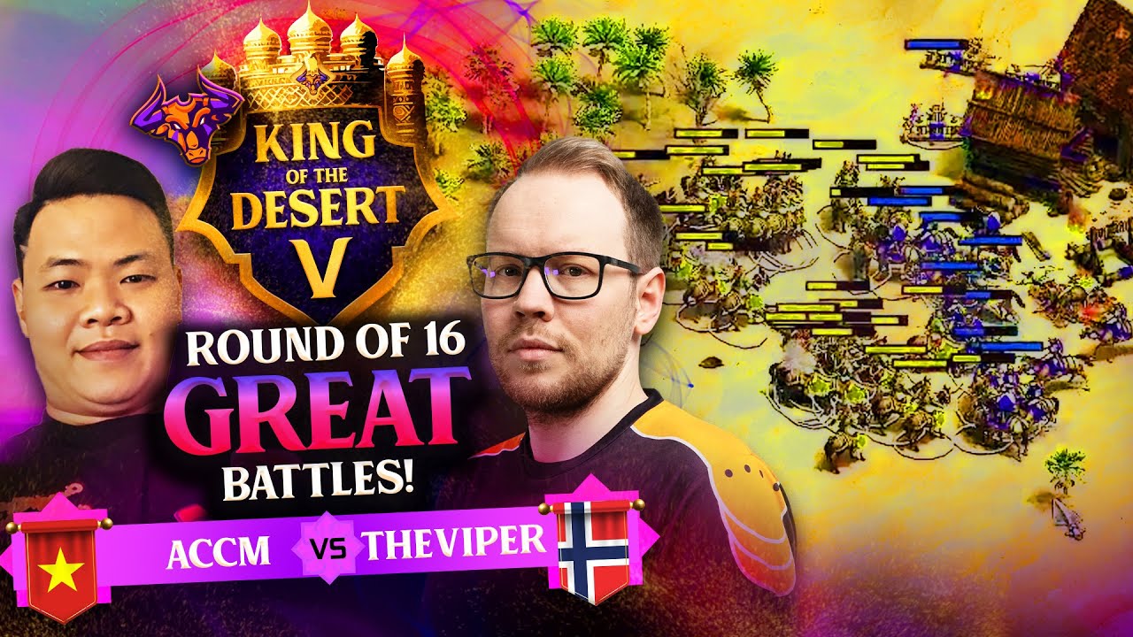 TheViper vs ACCM King of the Desert 5 INSANE SERIES Round of 16 #ageofempires2 TheViper vs ACCM King of the Desert 5 INSANE SERIES Round of 16 #ageofempires2