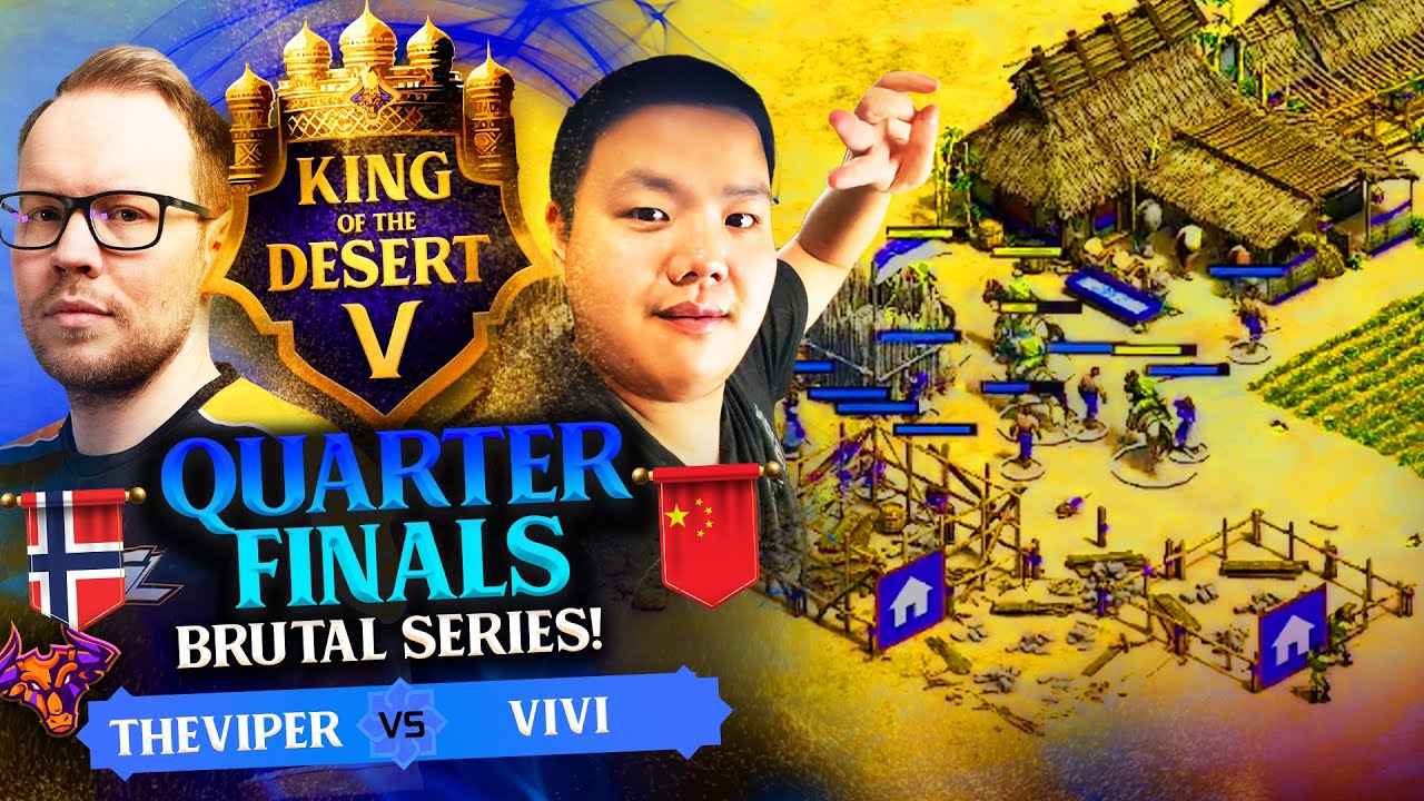 TheViper vs VIVI Quarterfinals KING OF THE DESERT 5 #ageofempires2