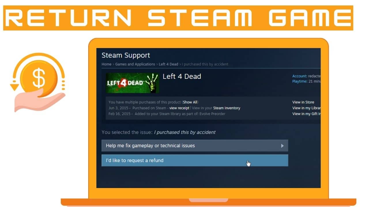 How to return a Steam game and get a refund?