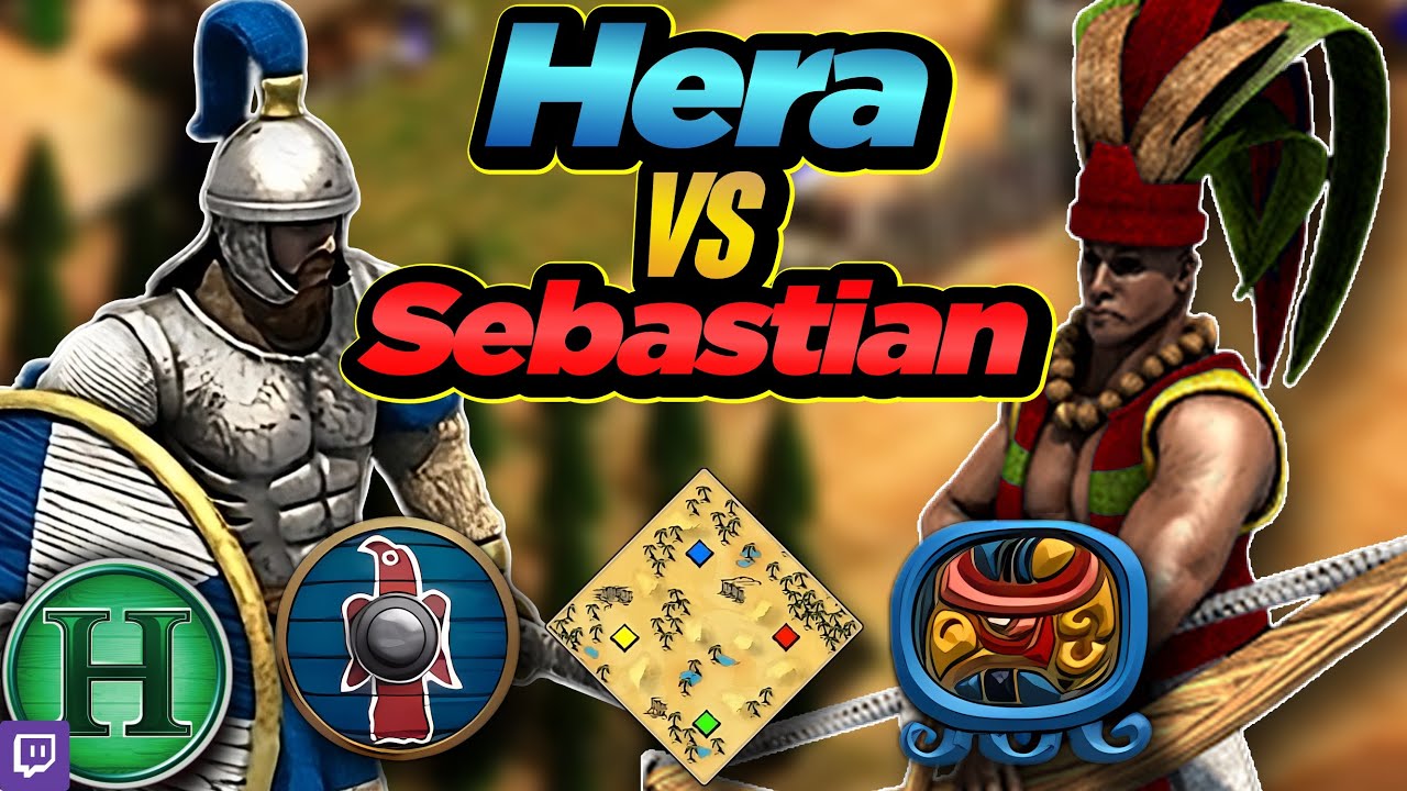 Goths vs Mayans | 1v1 Arabia | vs Sebastian | AoE2