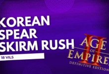 Korean Spear Skirm Rush Build Order (18 VILS)